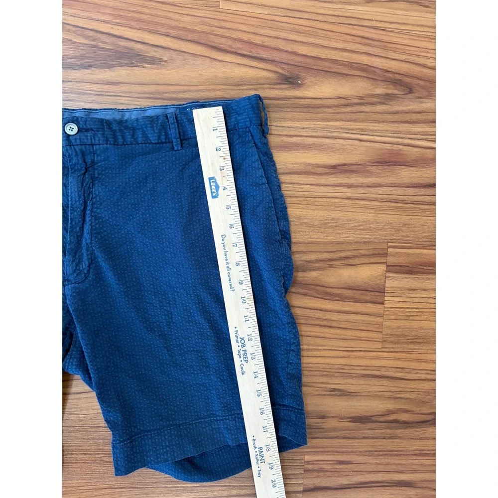 Men's Polo Ralph Lauren navy blue seersucker shorts Sz 40